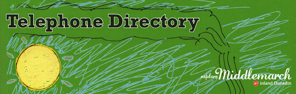 Strath Taieri telephone directory